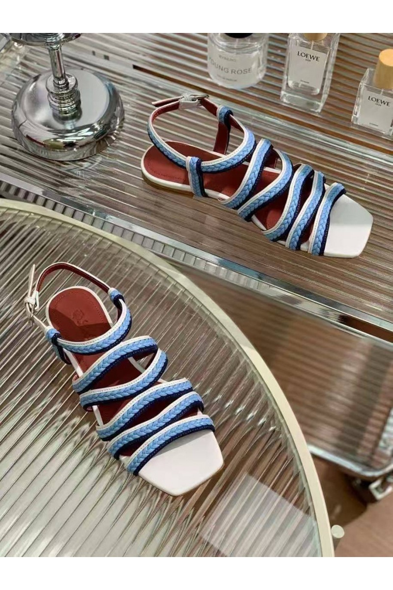 Loro Piana Женские кожаные сандалии Premium