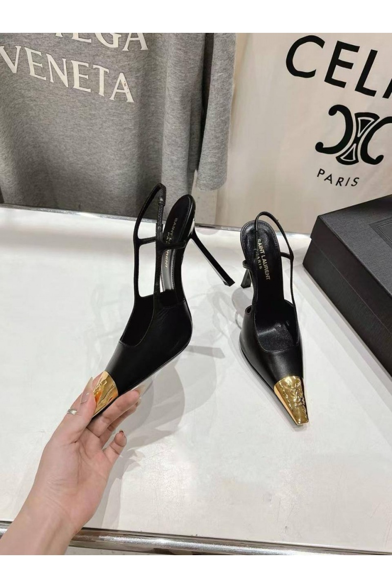 Yves Saint Laurent Женские кожаные туфли premium