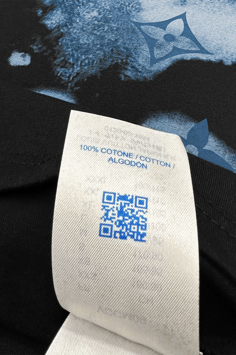 Lоuis Vuittоn Мужская футболка Monogram tie-dye - Black