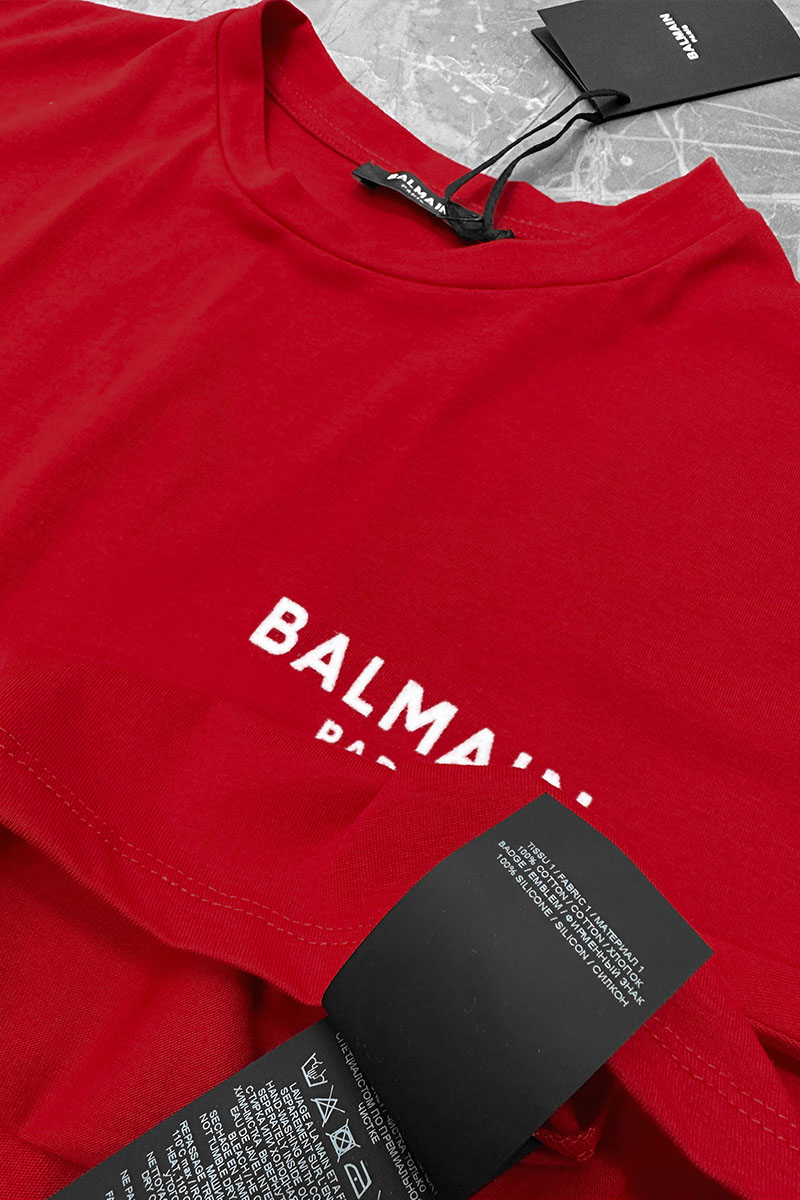 Balmain Женская футболка Paris - Red
