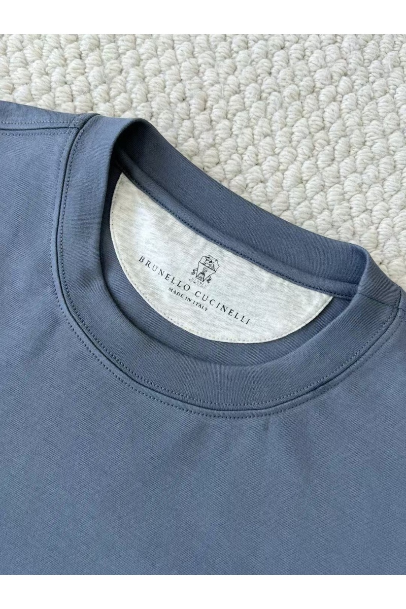 Brunеllо Сuсinеlli Мужская синяя футболка premium