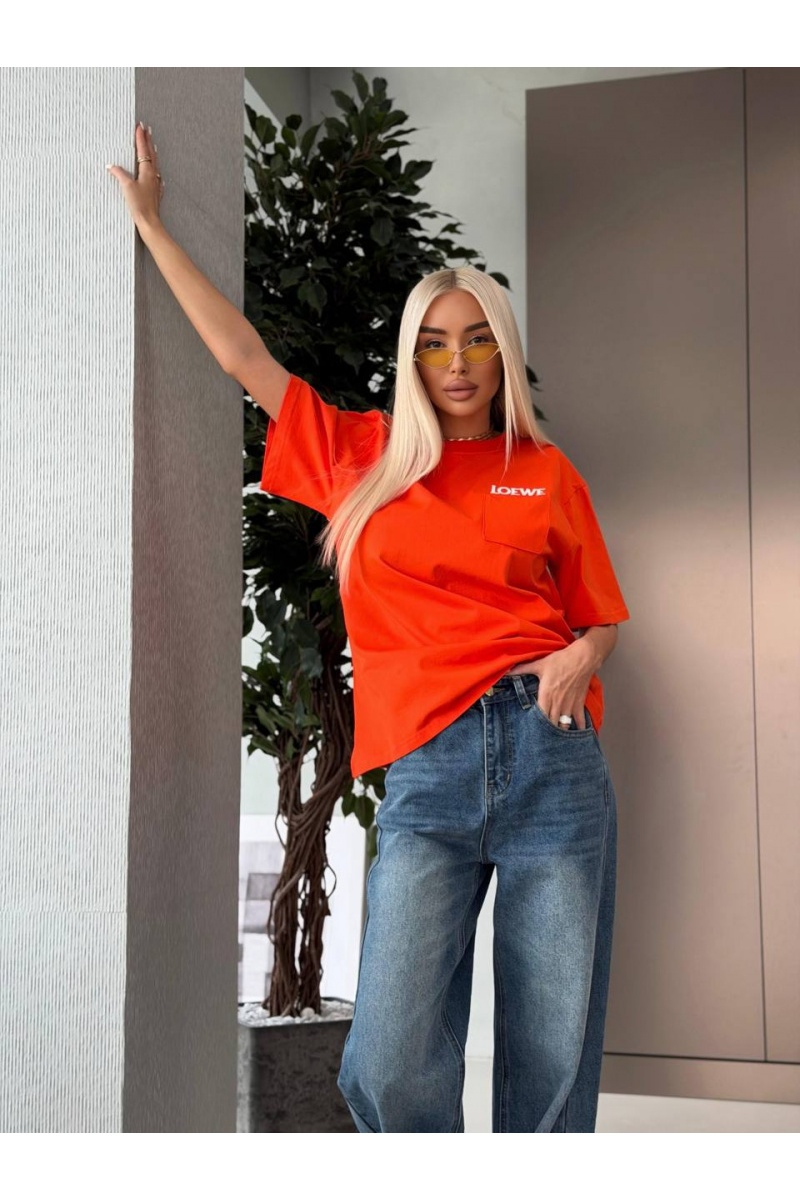 Loewe Женская оверсайз футболка premium - Orange