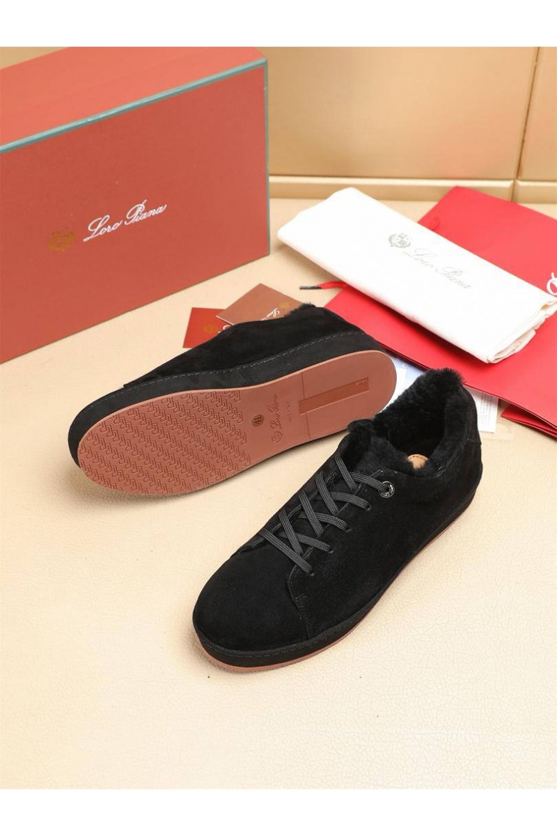 Loro Piana Зимние кроссовки с мехом 