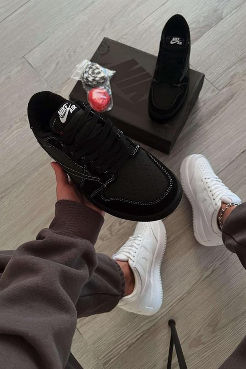 Nike Кроссовки AJ1 x Travis Scott "Black Phantom" Premium