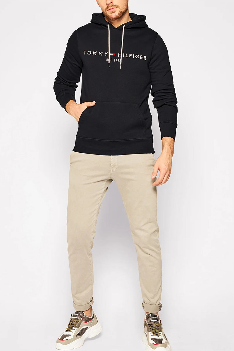 Tommy Hilfiger Мужское чёрное худи