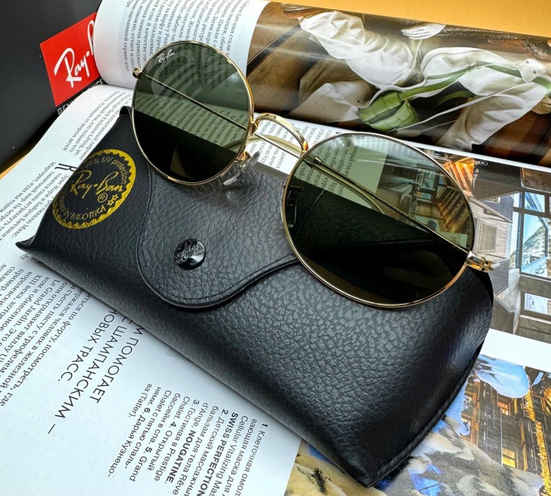 Ray-Ban Солнцезащитные очки Oval Metal - Green