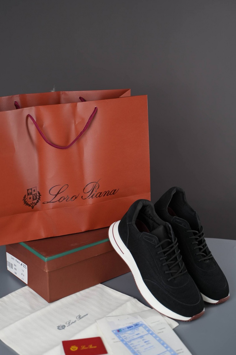 Loro Piana Мужские кроссовки Week End Walk - Black