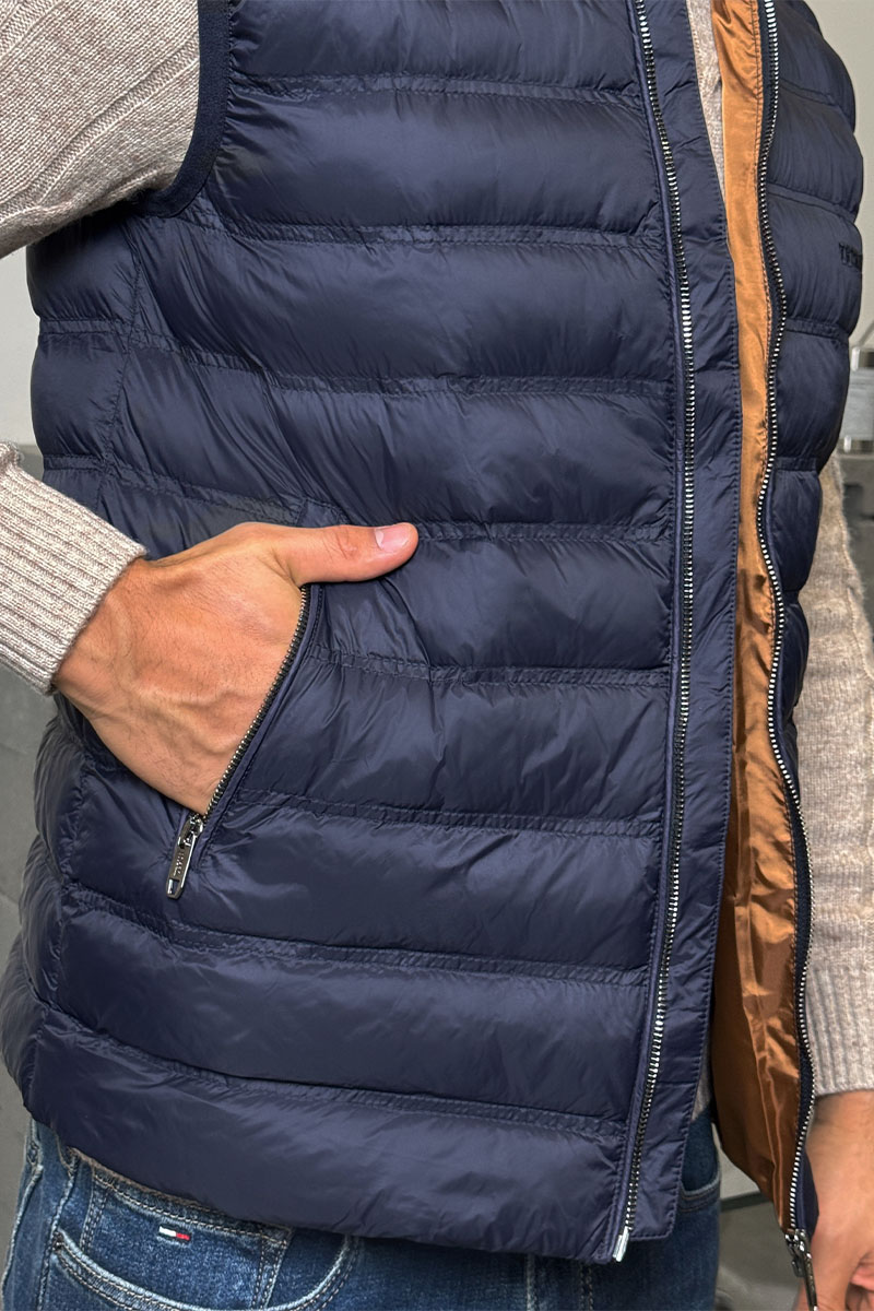 Zegna Мужской тёмно-синий жилет 