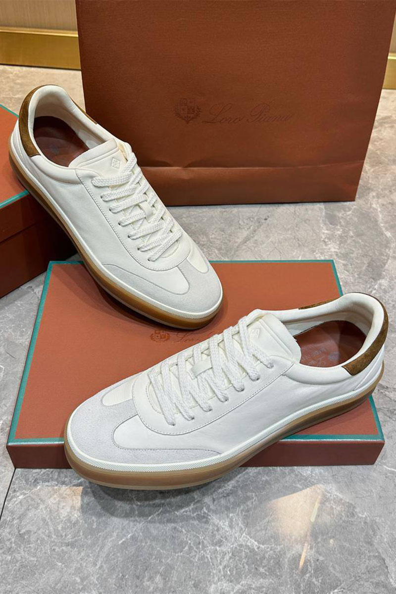 Loro Piana Мужские кроссовки Tennis Walk - White
