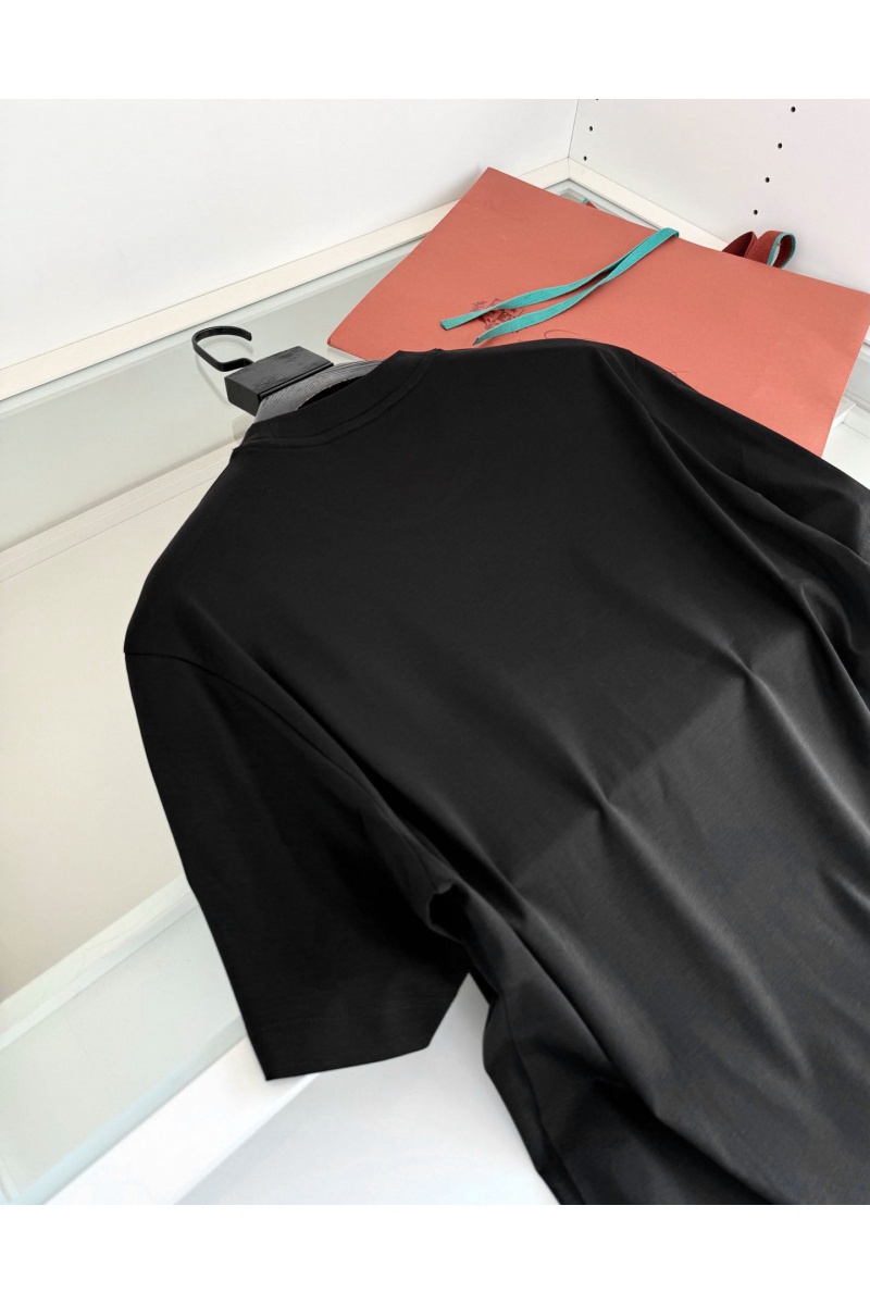 Loro Piana Мужская чёрная футболка premium