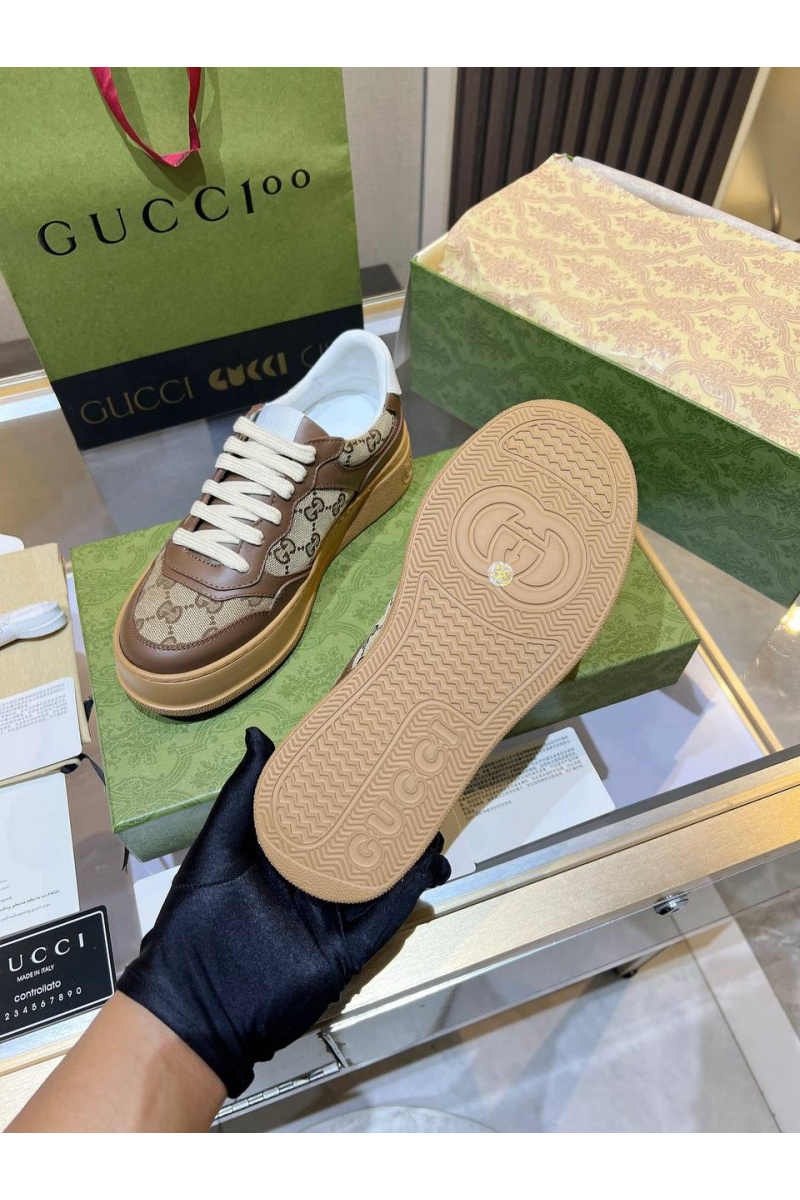 Gucci Женские кроссовки Chunky B Premium - Brown
