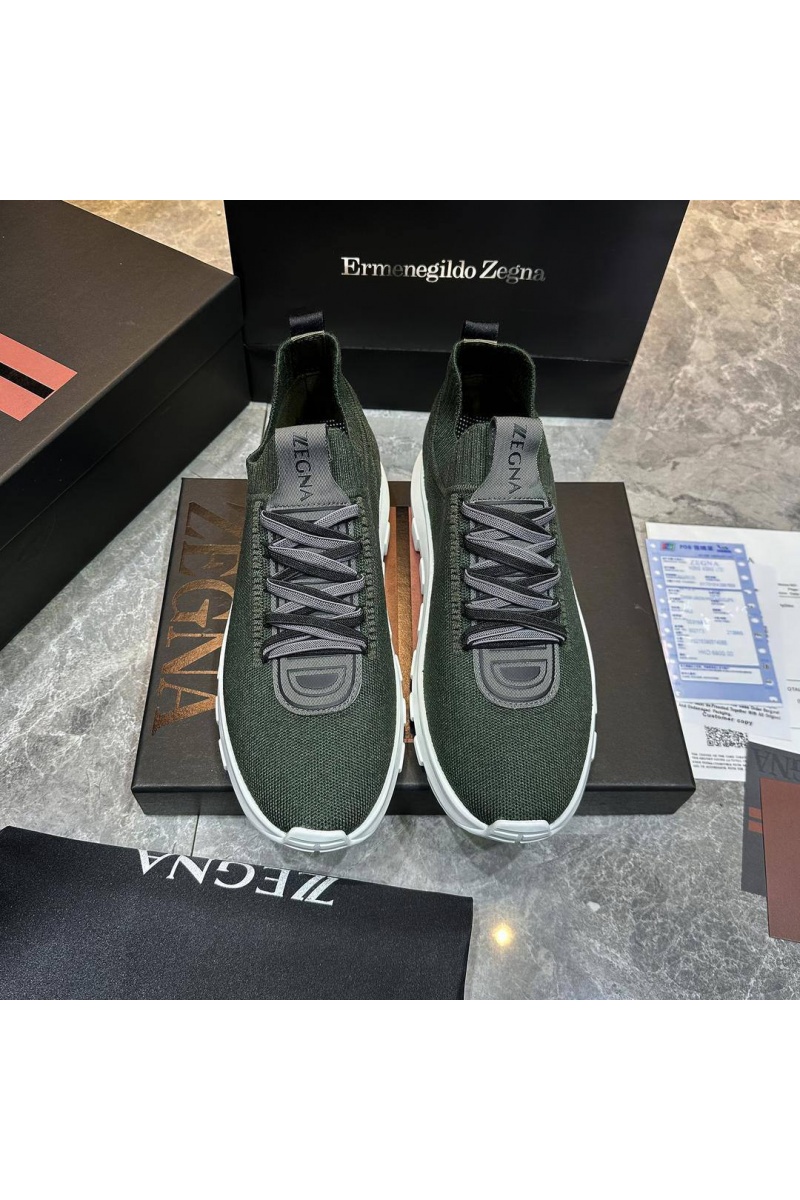Zegna Мужские текстильные кроссовки