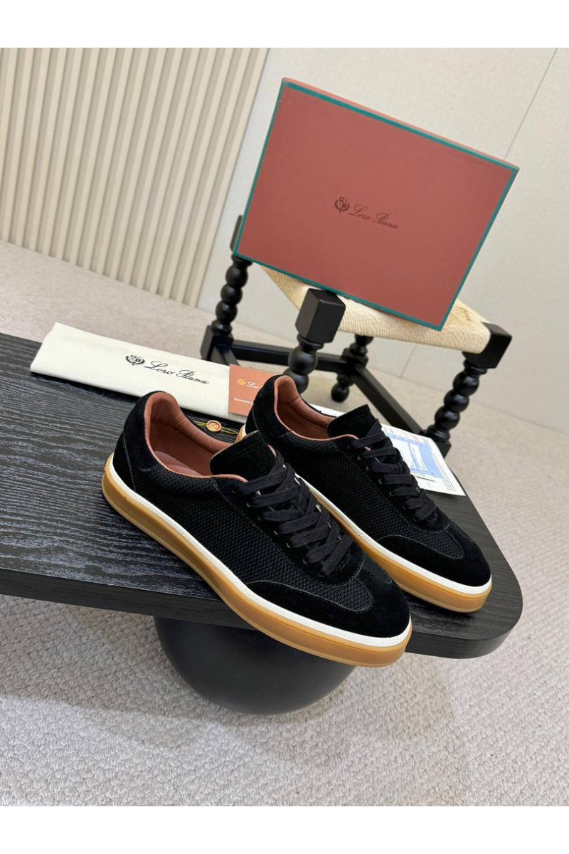 Loro Piana Мужские кроссовки Tennis Walk - Black