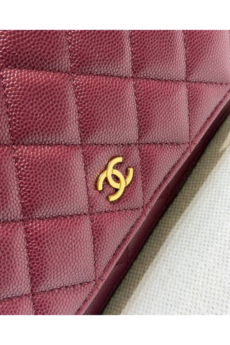 Chаnеl Кожаная сумка Wallet on Chain premium 19x12x4 см