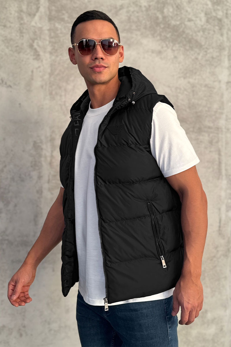 Emporio Armani EA7 Мужской чёрный жилет