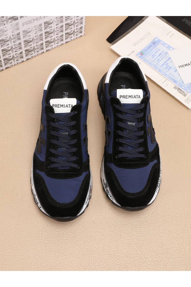 Premiata Комбинированные кроссовки Mick - Navy