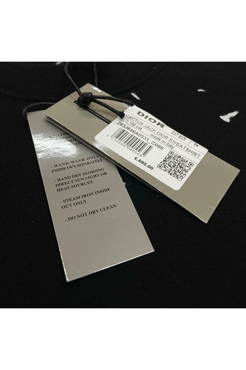 Dior Свитшот чёрного цвета Cactus Jack