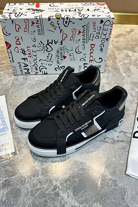 Мужские кожаные кроссовки Milano - Black