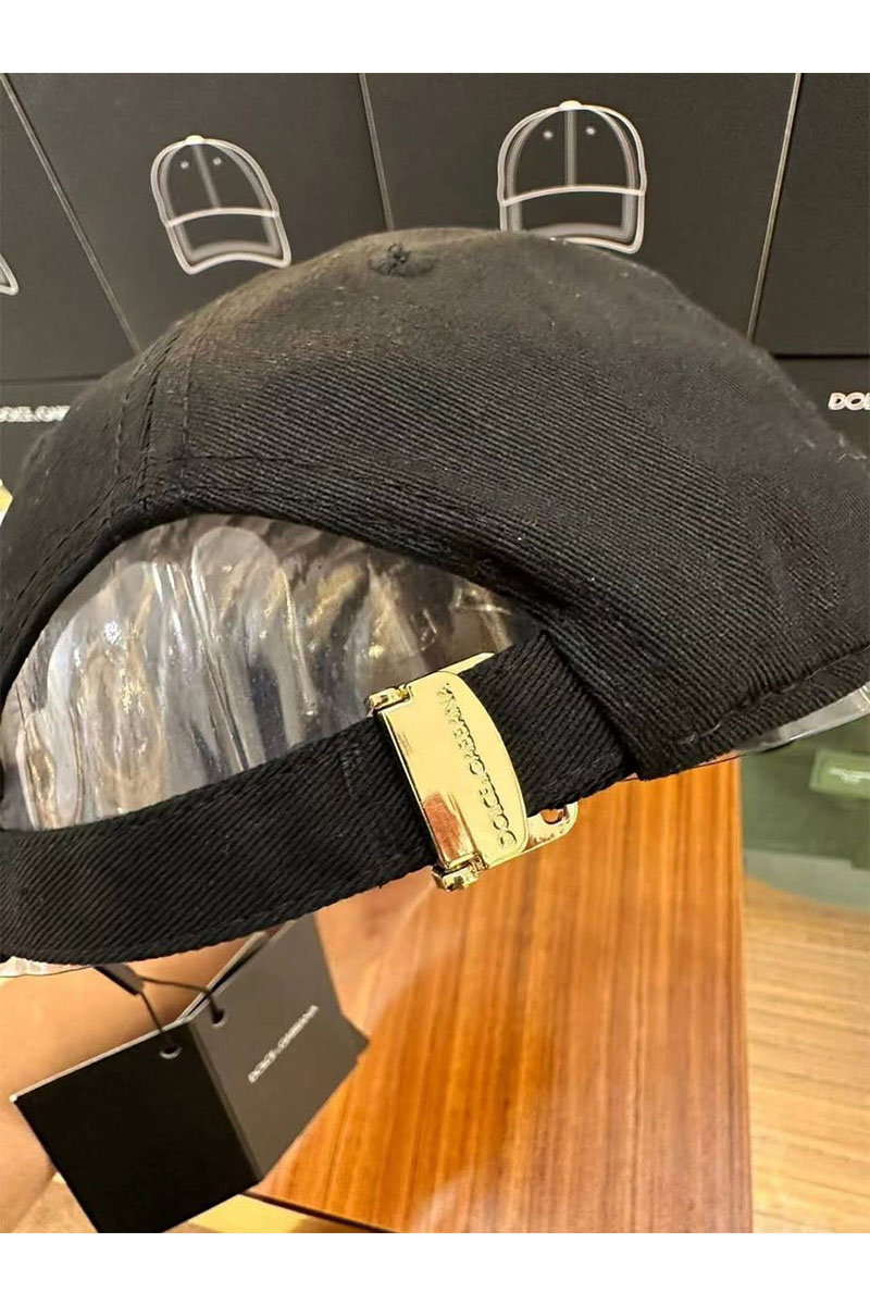 Dоlсе & Gаbbаnа Чёрная бейсболка logo-plaque