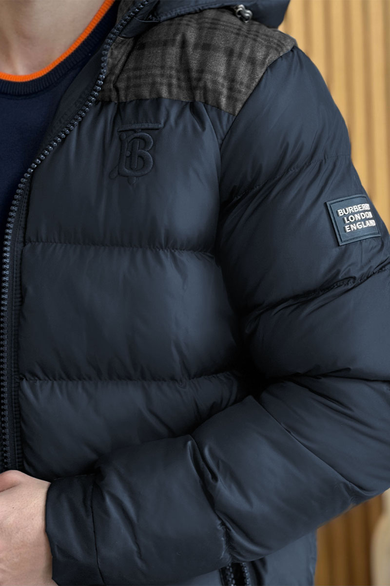 Burberry Куртка тёмно-синего цвета TB logo