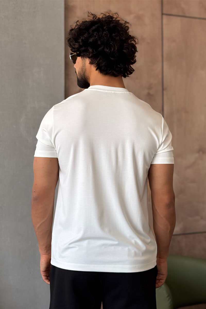 Kiton Мужская белая футболка 