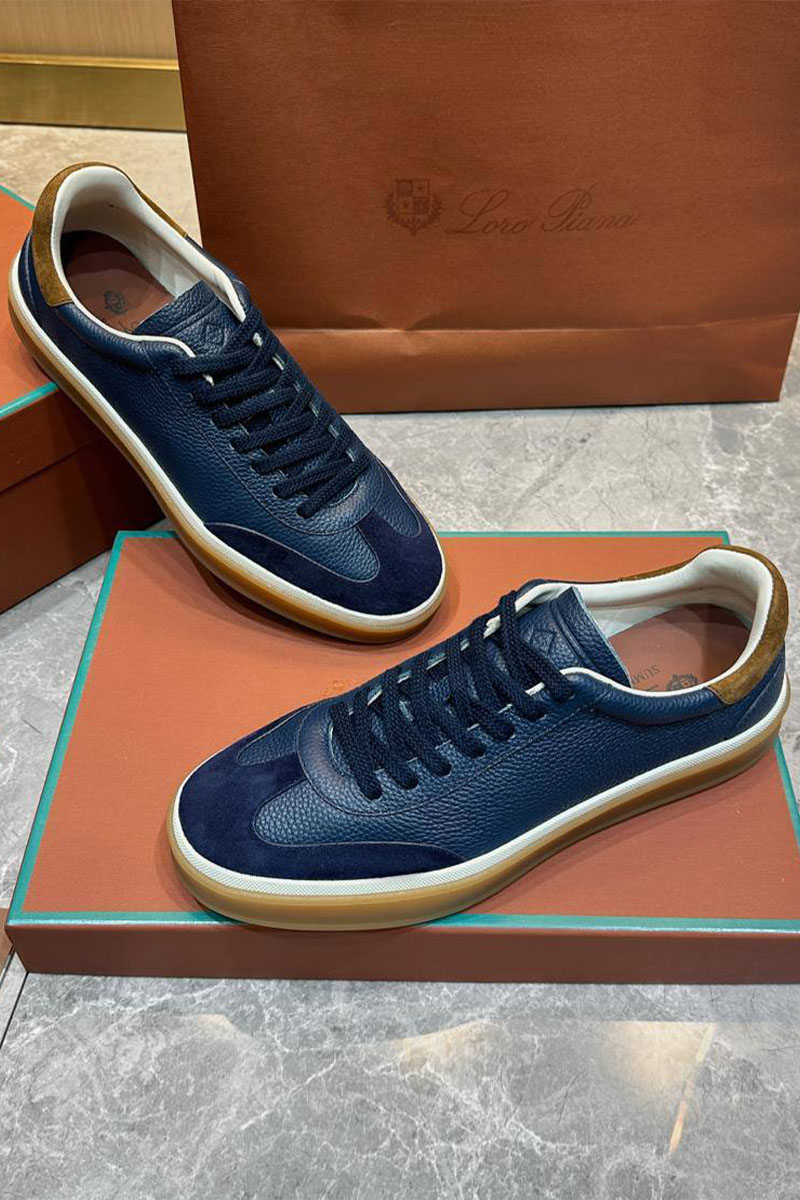 Loro Piana Мужские кроссовки Tennis Walk - Navy