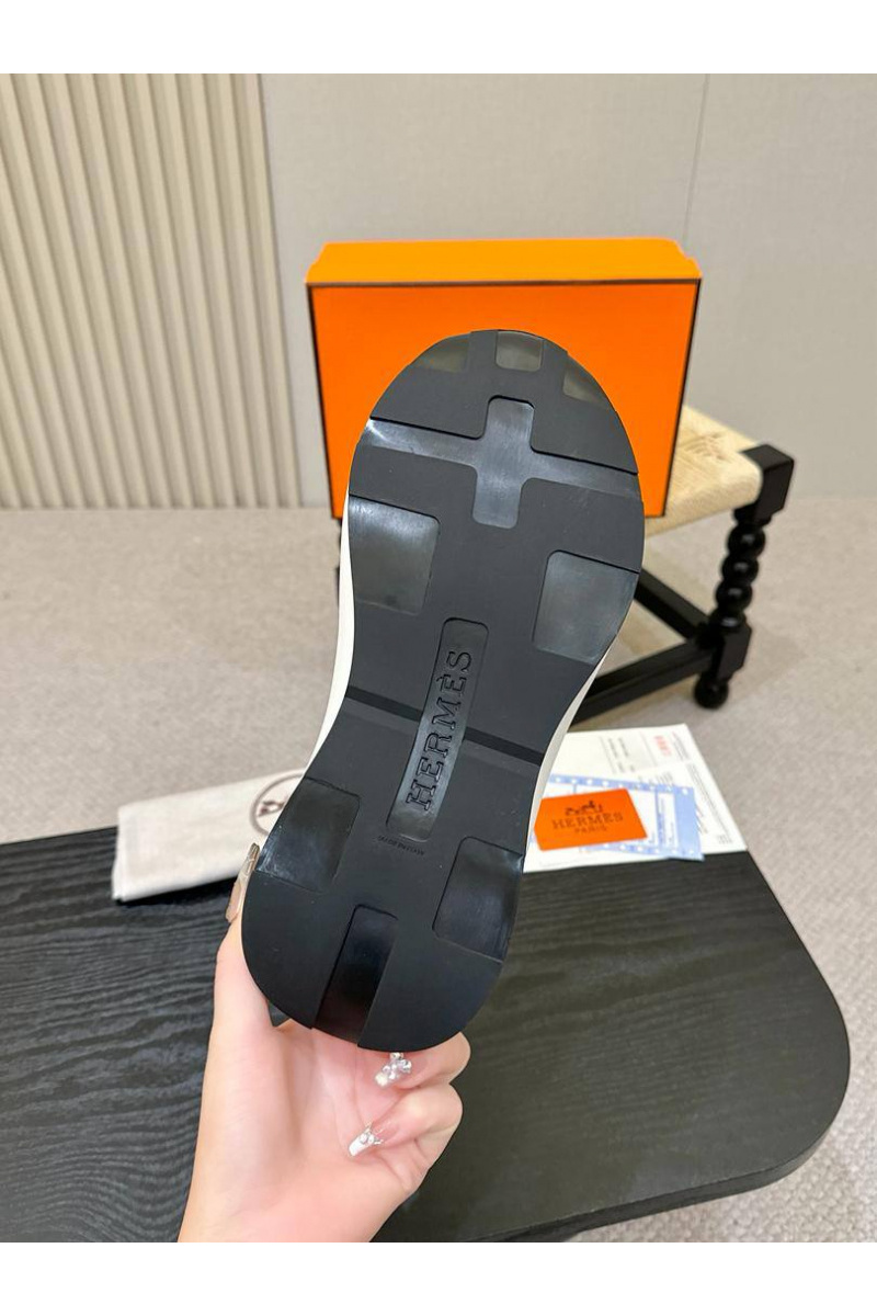 Hermes Мужские кожаные кроссовки 