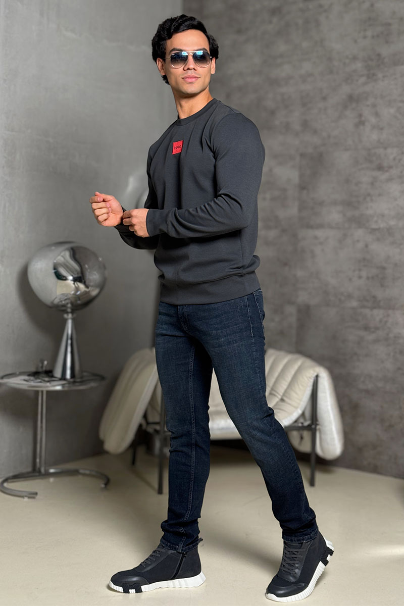 Hugо Воss Мужской свитшот Diragol - Grey