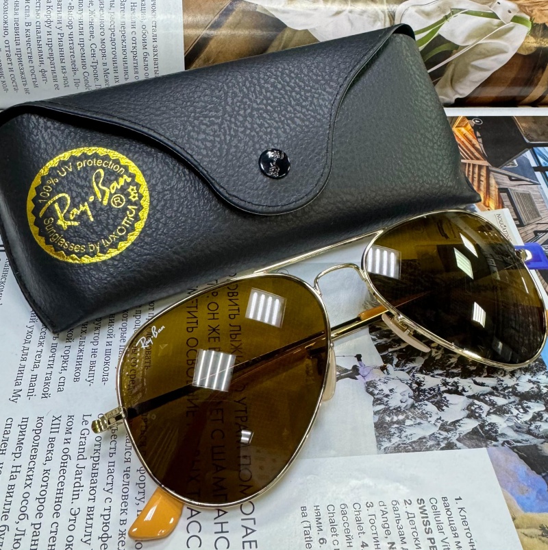 Ray-Ban Солнцезащитные очки Aviator Large Metal - Brown