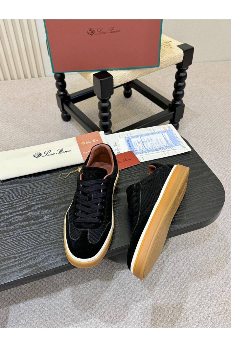 Loro Piana Мужские кроссовки Tennis Walk - Black