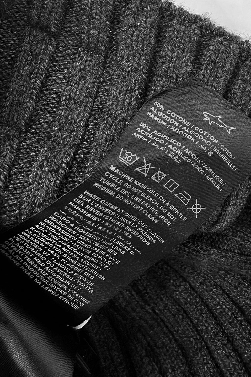 Paul & Shark Мужская серая шапка logo-patch