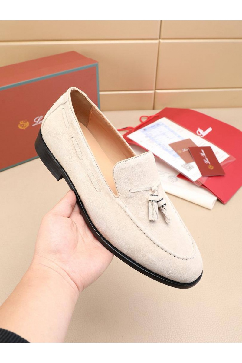 Loro Piana Замшевые лоферы tassel - Beige