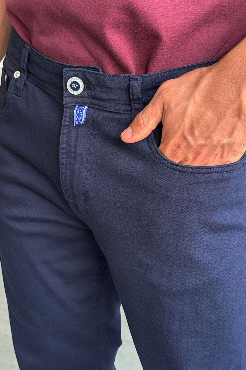 Jacob Cohen Мужские тёмно-синие джинсы 