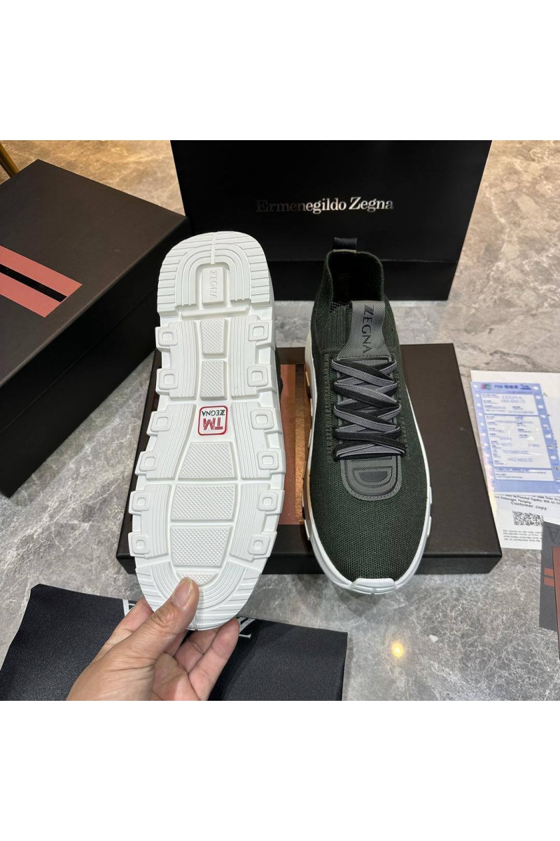 Zegna Мужские текстильные кроссовки