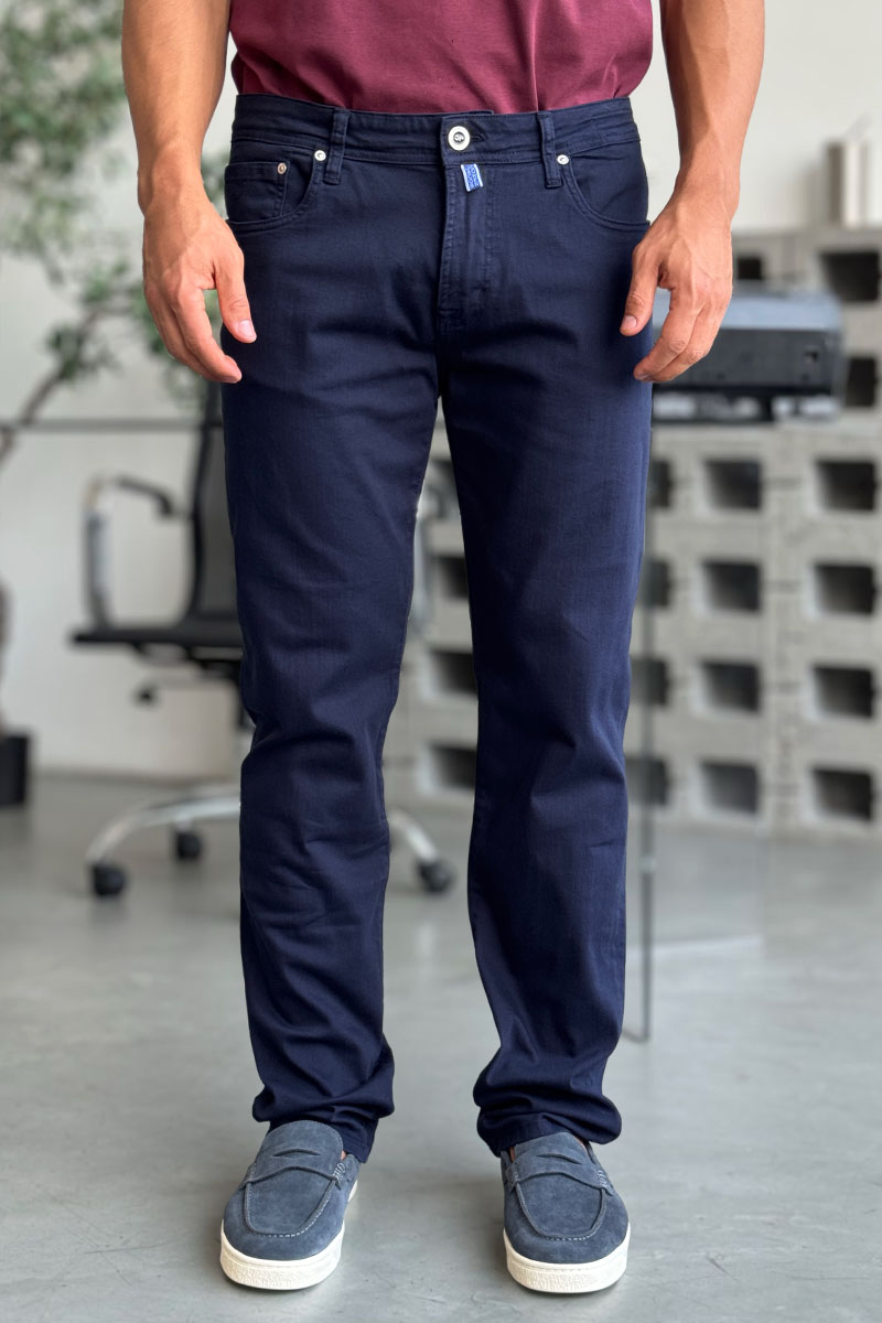 Jacob Cohen Мужские тёмно-синие джинсы 