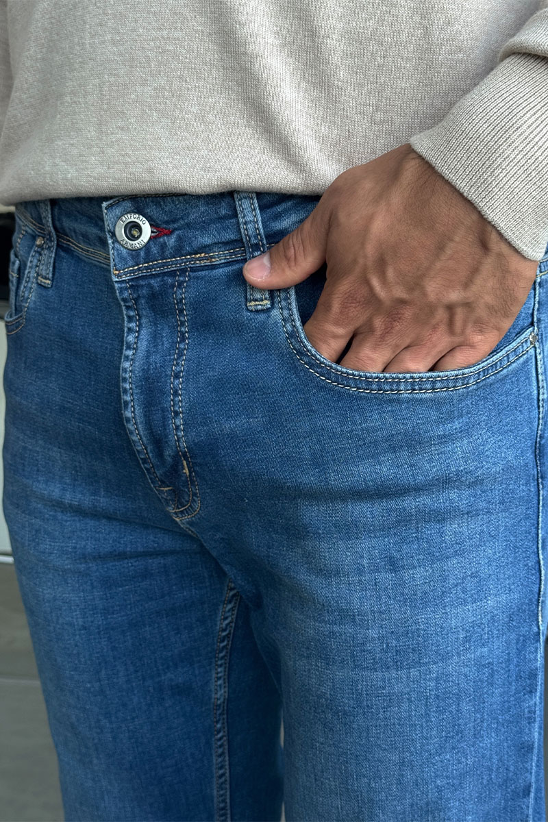 Emporio Armani EA7 Мужские синие джинсы regular fit