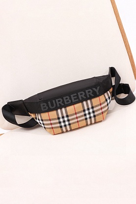 Бежевая сумка на пояс Sonny Premium 31x7.5x16 см
