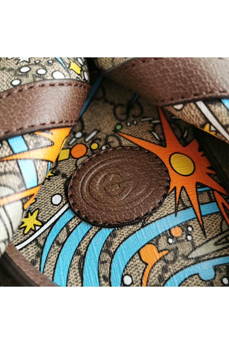 Gucci Дорожная кожаная сумка Disney GG Supreme 45x28 см