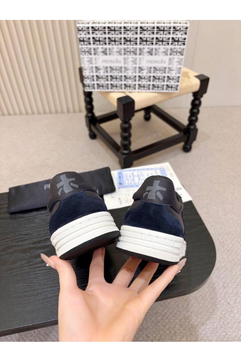 Premiata Комбинированные кроссовки с мехом Bonnie