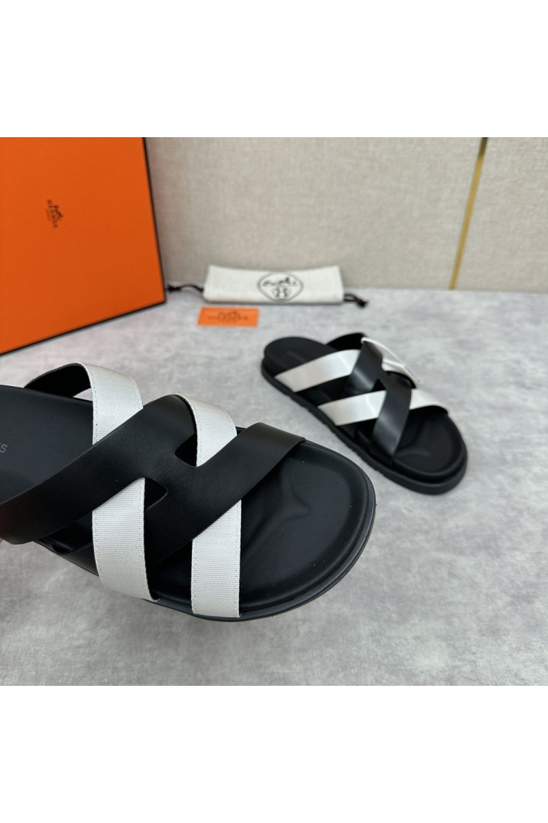 Hermes Мужские шлёпанцы Kazimir - Black / White