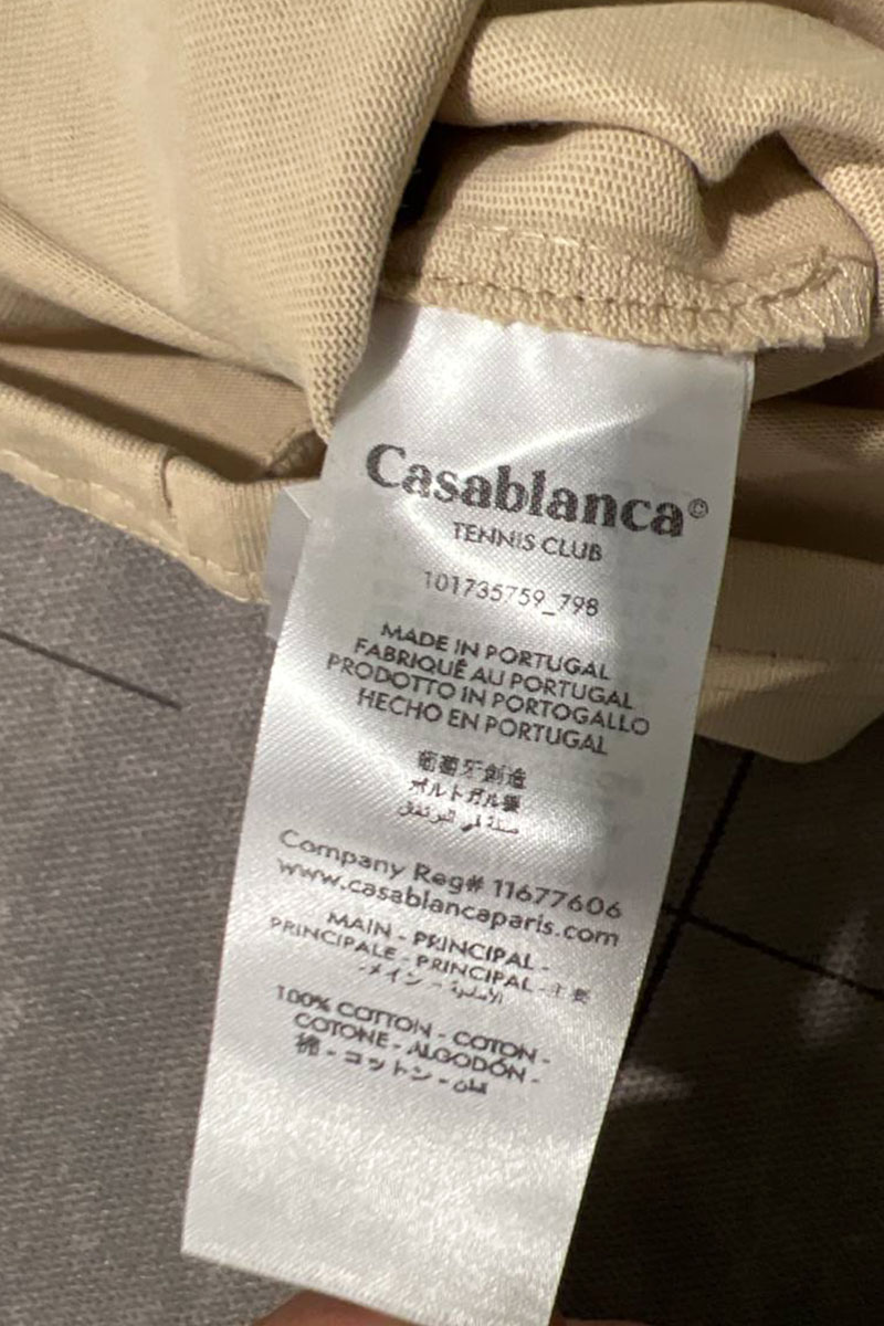 Casablanca Бежевая футболка Aiiiiiir logo-print
