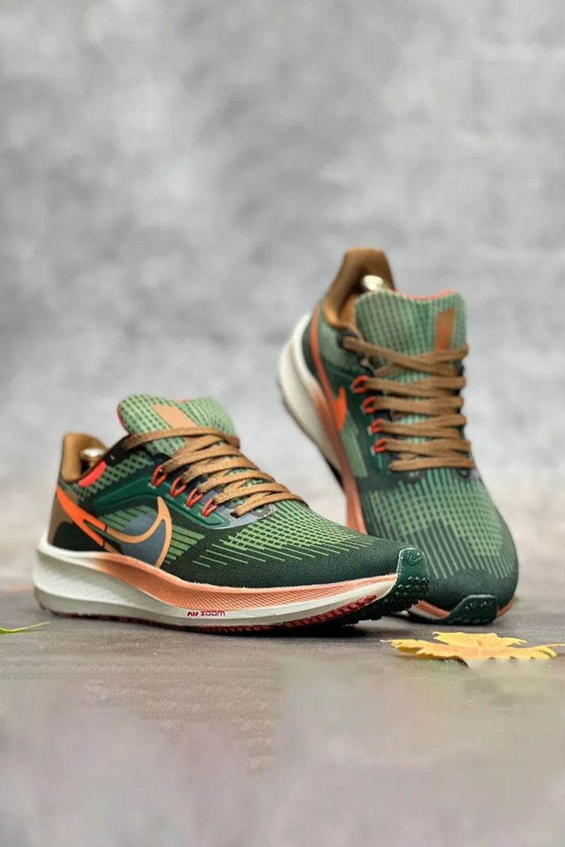 Nike Кроссовки Air Zoom Pegasus - Green / Orange