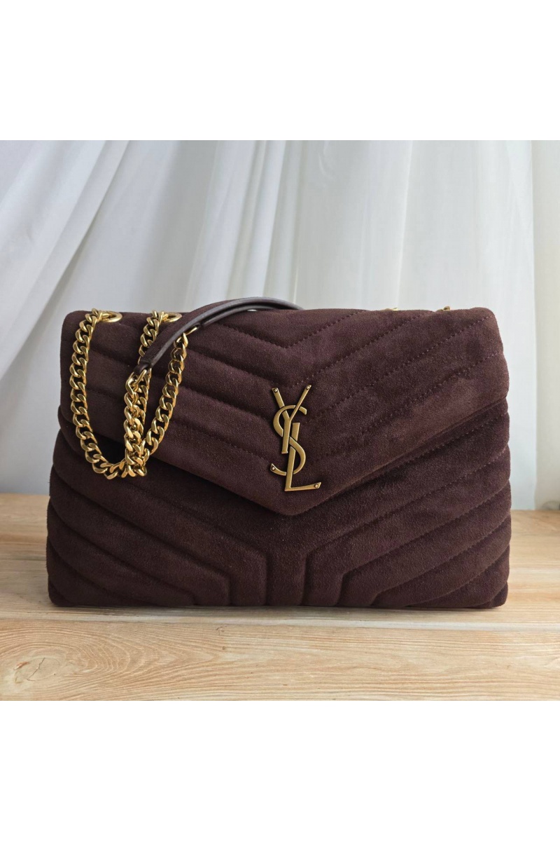 Yves Saint Laurent Замшевая сумка 32x23 см