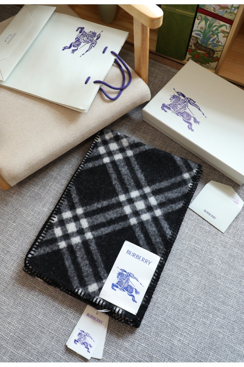 Burberry Шарф Check premium 182x30 см - Black