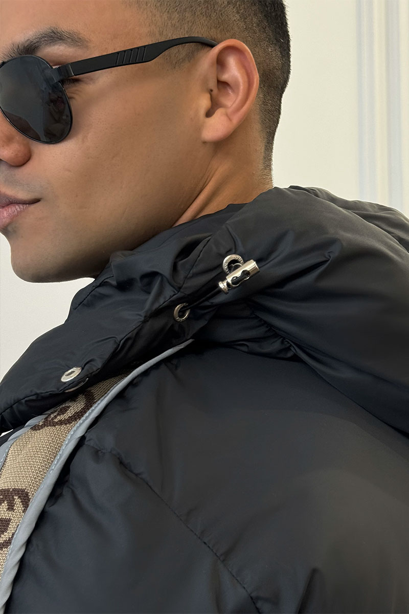 Gucci Мужская чёрная парка GG Monogram