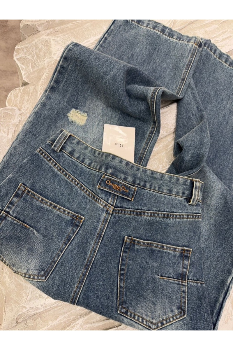 Dior Женские синие джинсы 