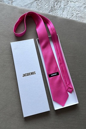 Галстук Jacquemus розового цвета