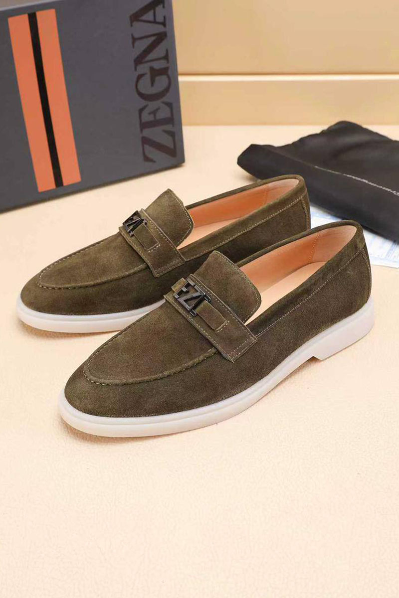 Zegna Мужские замшевые лоферы 