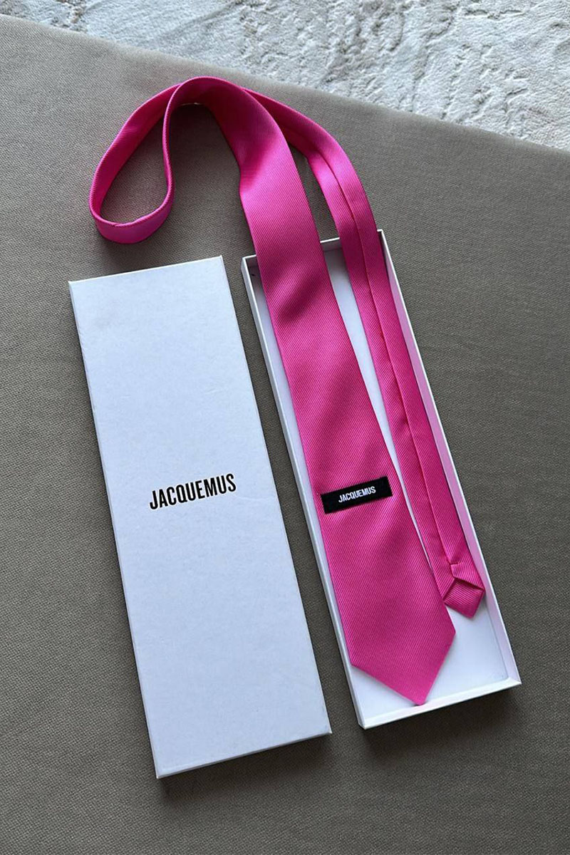 Designer Clothing Галстук Jacquemus розового цвета
