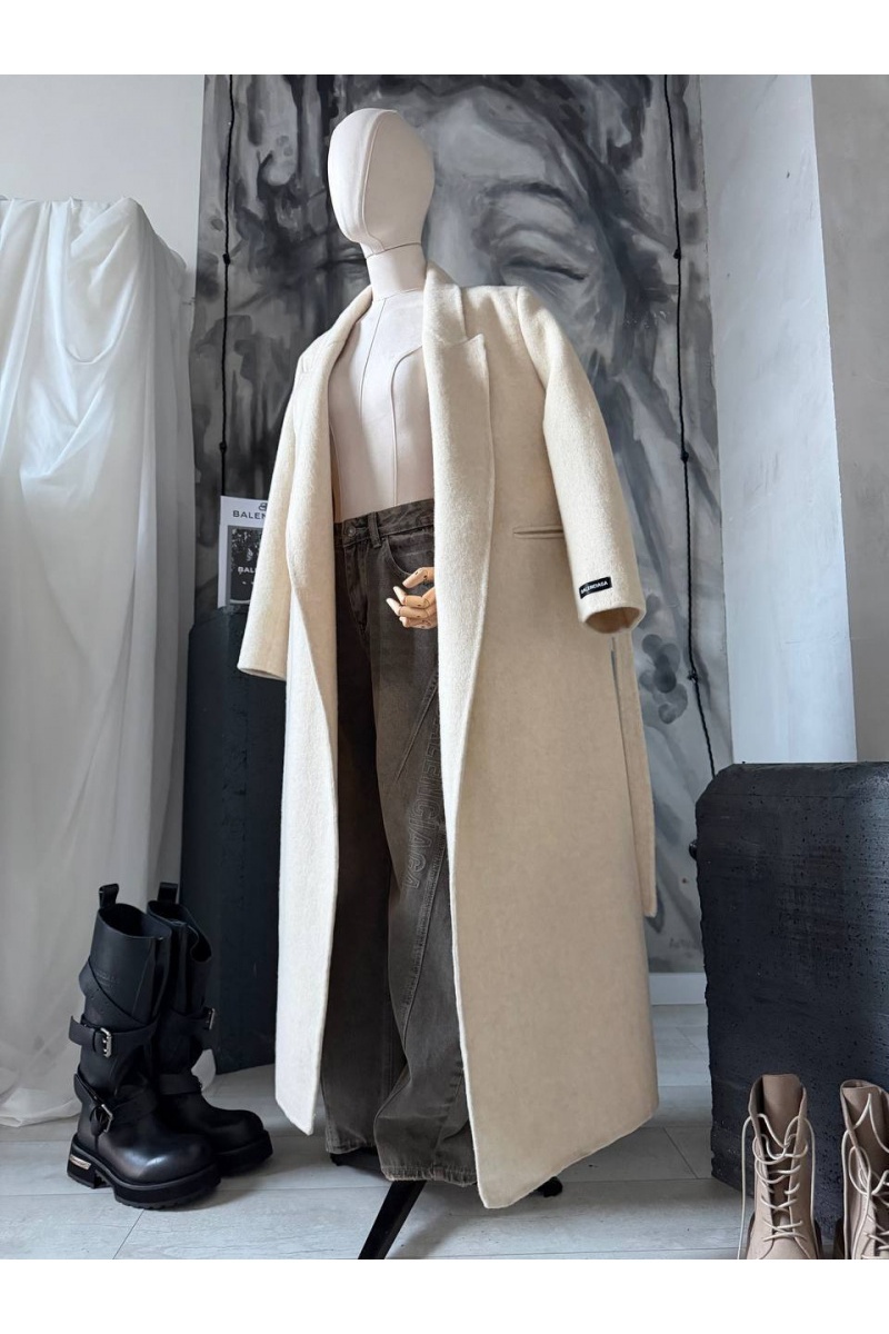 Balenciaga Женское шерстяное пальто premium